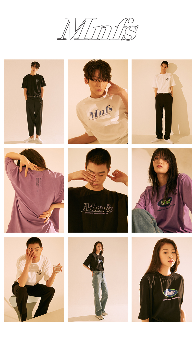 미뇽네프(MIGNONNEUF) 써클로고 T 블랙_반팔티